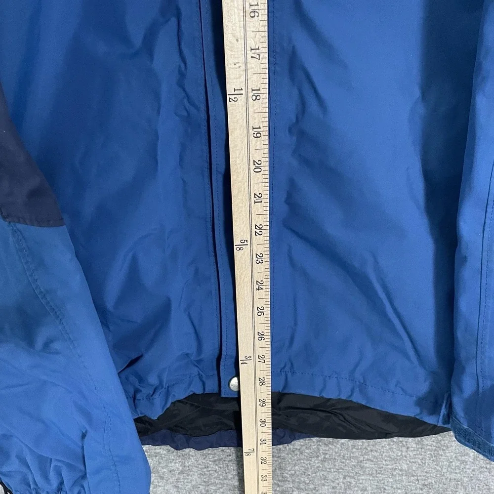 The North Face Jacket Mens 2XL Blue Hooded Waterproof Windbreaker Rain Shell